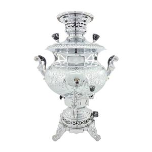 سماور 8 لیتری تک کالا مدل عدسی لبه دار قلم زنی