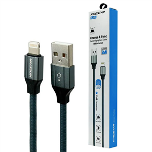 کابل شارژ 2 متری USB به Lightning کینگ استار مدل K20 I 