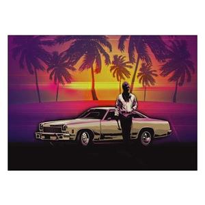 تابلوی ونسونی طرح Hotline Miami سایز 30x40