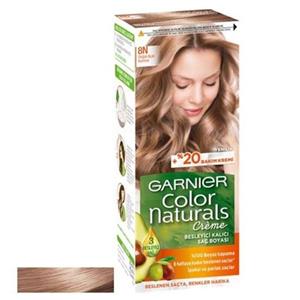 کیت رنگ مو گارنیه بلوندطبیعی روشن 8N Garnier Color Naturals Creme Hair Color Kit 8N