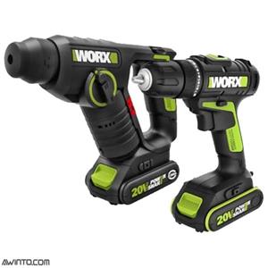 هلتی و دریل شارژی ورکس سه نظام چهار شیار WU930 Worx