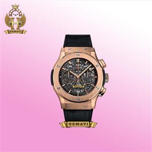 ساعت مردانه هابلوت سه موتوره Hublot HU3AM201 صفحه اسکلتون