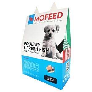 غذای خشک مفید مخصوص سگ بالغ نژاد کوچک حاوی گوشت مرغ و ماهی 500 گرمی