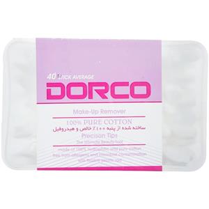 دورکو گوش پاک کن آرایشی بسته 40 عددی دورکو Dorco Cotton Swabs 40 Pieces