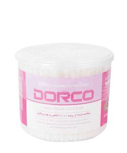 دورکو گوش پاک کن گرد بسته 300 عددی دورکو Dorco Cotton Swabs 300 Pieces