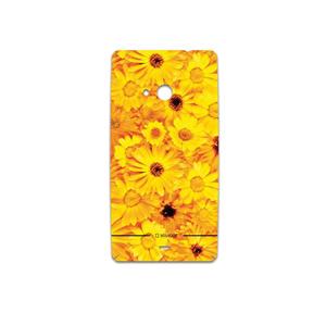 برچسب پوششی ماهوت مدل Yellow-Flower مناسب برای گوشی موبایل مایکروسافت Lumia 535 MAHOOT Yellow-Flower Cover Sticker for Microsoft Lumia 535