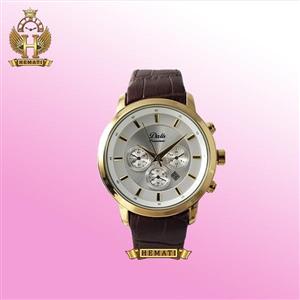 ساعت مردانه داتیس مدل Datis D8360GL بند چرم