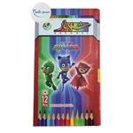 مداد رنگی ۱۲ رنگ شهباز  pjmasks مدل P12 کد 41