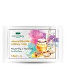 Cosmecology Nourishing And Repairing Almond Oil And Milk And Honey Soap For All Skin Types 120g