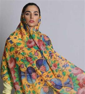 شال زنانه نخی مدل SH 20 قلم فلزی Ghalam Felezi SH 20 Shawl