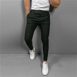 شلوار مردانه سبز یشمی مدل Aflak