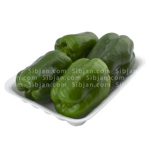 فلفل دلمه ای سبز تازه Green Bell Peppers 500gr