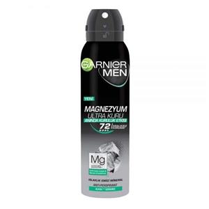 اسپری ضد تعریق مردانه 72 ساعته مدل MAGNEZYUM ULTRA KURU حجم 150 میل گارنیر Garnier Deodorant Spray Magnezyum Ultra Kuru For Men 150ml