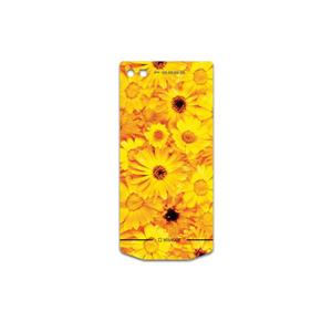 برچسب پوششی ماهوت مدل Yellow-Flower مناسب برای گوشی موبایل بلک بری Porsche Design P9982