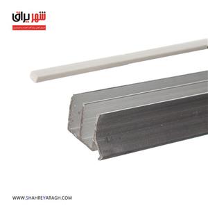 ریل شیشه 6میل با استخوانی 3متری