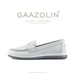 لوفر پنی گازولین سفید - GAAZOLIN Penny Loafers Lazy White Color