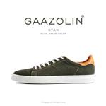 کتانی گازولین استن زیتونی جیر - GAAZOLIN Stan Olive Suede