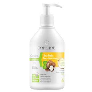 کرم مرطوب کننده تاپ شاپ مدل روغن شی باتر حجم 500 میلی لیتر