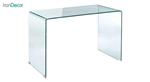 میز اداری شیشه ای مدل صدف سایز 120 × 65 از اطلس