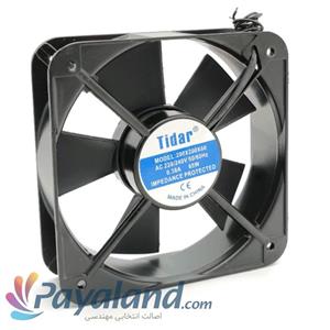 هواکش کامپیوتری  پروانه 20 سانت چهارگوش 220 ولت Tidar با60mm دو سیم 60×200×200