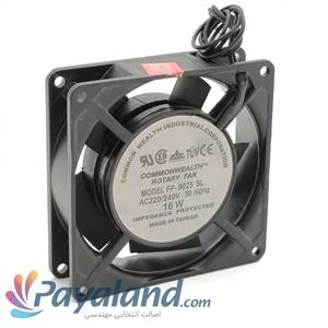 هواکش کامپیوتری  پروانه 9 سانت 220 ولت 25mm وتایوانی COMMONWEALTH مدل FP-108-1-S1-S