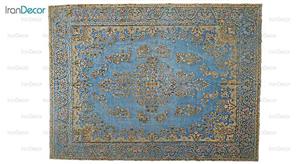 فرش دستباف وینتیج آبی از ایپک 