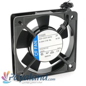 هواکش کامپیوتری پروانه 11 سانت CF FAN 220V ضخامت 25mm مدل 0.09A 17W BL 11025