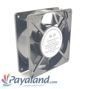 هواکش کامپیوتری پروانه  12 سانت 220 ولت 38mm و چینی COMMONWEALTH مدل FP-108 EX-S1-S پره پلاستیکی دو سیم