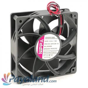 هواکش کامپیوتری  پروانه 12 سانت 24DC ولت NIPPA با ضخامت 38mm دو سیم تیپ A2412AT-B38