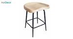 چهارپایه فلزی نهال سان مدل پلیکان با نشیمن چوبی فرم دار کد 605