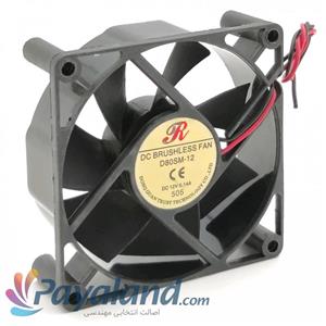 هواکش کامپیوتری پروانه  8 سانت 12DC ولت GREEN POWER سیم دار(25mm)