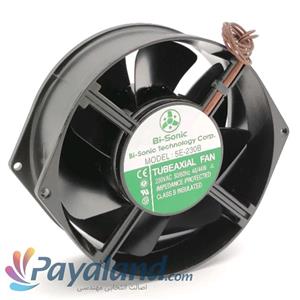 هواکش کامپیوتری پروانه  15 سانت تایوانی چشمی 220VAC و Bi-Sonic مدل 5E-230B و 46 وات با قطر55mm