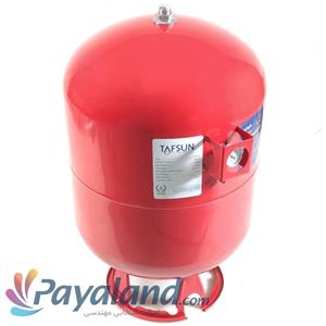 منبع تحت فشار100 لیتری 10 بار تفسان TAFSAN (فلنج استیل) ایرانی عمودی قرمزرنگ