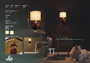 چراغ دیواری مسینا مدل T1 Messina T1 Wall Lamp