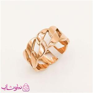 انگشتر زنانه استیل طرح کارتیه رزگلد کد 2272