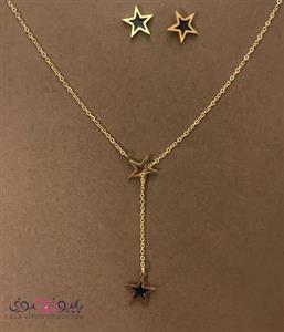 نیم ست پروانه طلایی زد جی جولری