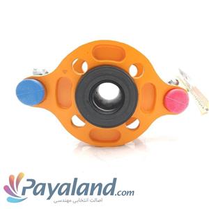 لرزه گیر فلنج متحرک (بلادری) مهاردوقلو (PN16 قرمز-ابی 90 درجه) 