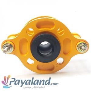 لرزه گیر فلنج متحرک مهاردار (بلادری زرد،فشار10بار،60درجه) 
