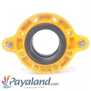 لرزه گیر فلنج متحرک مهاردار (بلادری زرد،فشار10بار،60درجه) 