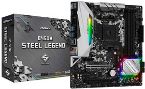 مادربورد ASRock مدل b450m steel legend