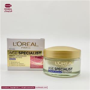 کرم ضد چروک،سفت کننده و جوانساز شب لورآل مناسب افراد بالای 45 سال ĽORÉAL AGE SPECIALIST