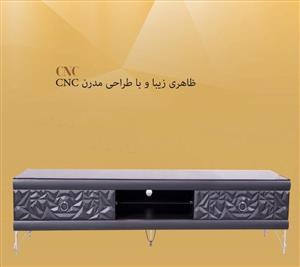 میز تلویزیون متین مدل R380 مشکی 210 سانتی - طراحی مدرن و جادار