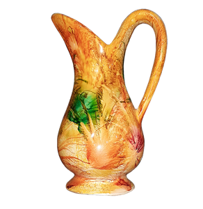 پارچ سفالی گلدار sp-1005