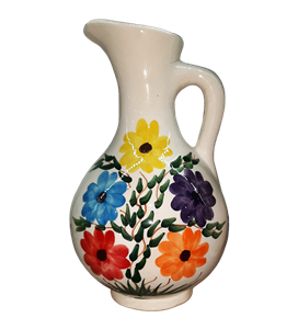 پارچ سفالی گلدار sp-1001
