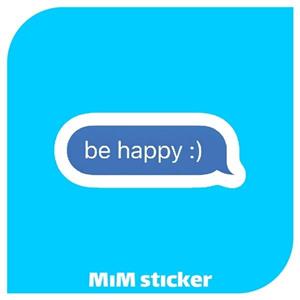 استیکر be happy