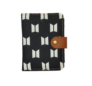 کیف پول مخمل طرح بی تی اس سفید مشکی