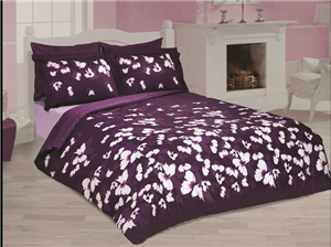 نیم ست ملحفه مل رز  دونفره 180 ملرز ساتن طرح دیور