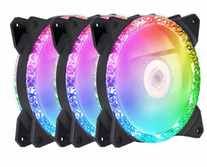 فن کیس کولر مستر MASTERFAN MF120 PRISMATIC بسته 3 عددی  With Cooler Master FAN MF120 PRISMATIC 3IN1