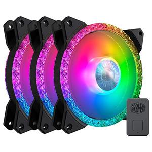 فن کیس کولر مستر MASTERFAN MF120 PRISMATIC بسته 3 عددی With Cooler Master 3IN1 