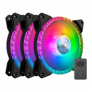 فن کیس کولر مستر MASTERFAN MF120 PRISMATIC بسته 3 عددی With Cooler Master 3IN1 